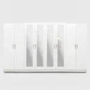 4-FULL MIRROR 8 DOOR WARDROBE (Assembled) - Image 6