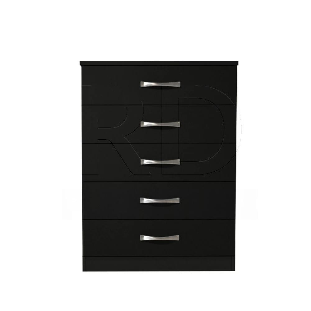 Classic-5-drawer-chest-black Classic 5 drawer chest black
