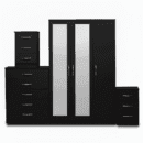 2-FULL MIRROR 3 DOOR WARDROBE (Assembled) - Image 10