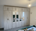 8 door wardrobe with mirror drawers - Image 5
