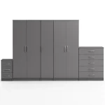 5 DOOR WARDROBE SET (Assembled) - Image 5