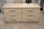 Modern 6 drawers long chest with 3 by 3 drawers - Image 4