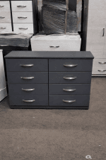 8 drawers long chest with 4 by 4 drawers - Image 4