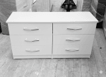 Modern 6 drawers long chest with 3 by 3 drawers - Image 5