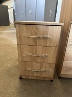 Modern 3 Drawer Bedside Cabinet - Image 2