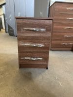 Modern 3 Drawer Bedside Cabinet - Image 5