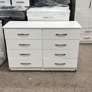 8 drawers long chest with 4 by 4 drawers