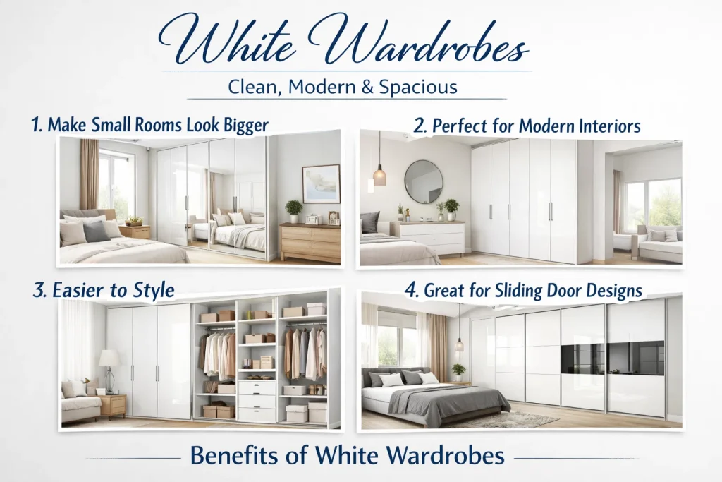 White Wardrobes – Clean, Modern & Spacious