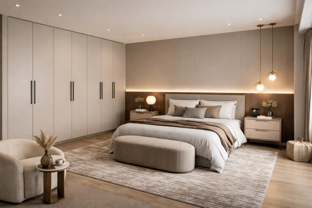 modern 8 door wardrobe design UK