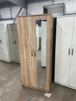 Double Door Wardrobe with Mirrored, Classic Ready Assembled 2 Door Closet - Image 5