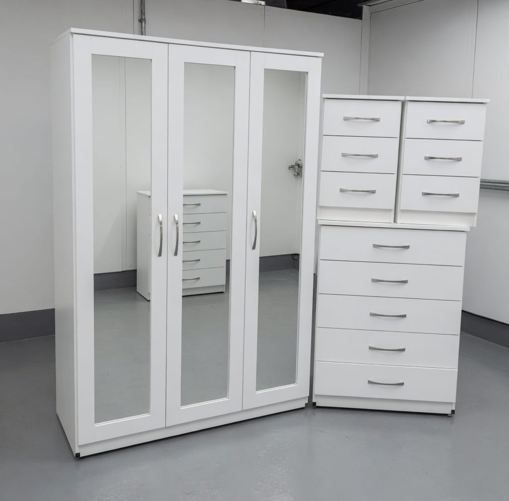 IMG_8831 assembled 3'9ft Modern White Bedroom Furniture for Your Space - Image 1