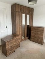 4 door wardrobe mirrored and topboxes 5ft with a full set available in 6 colours (ASSEMBLED) - Image 3